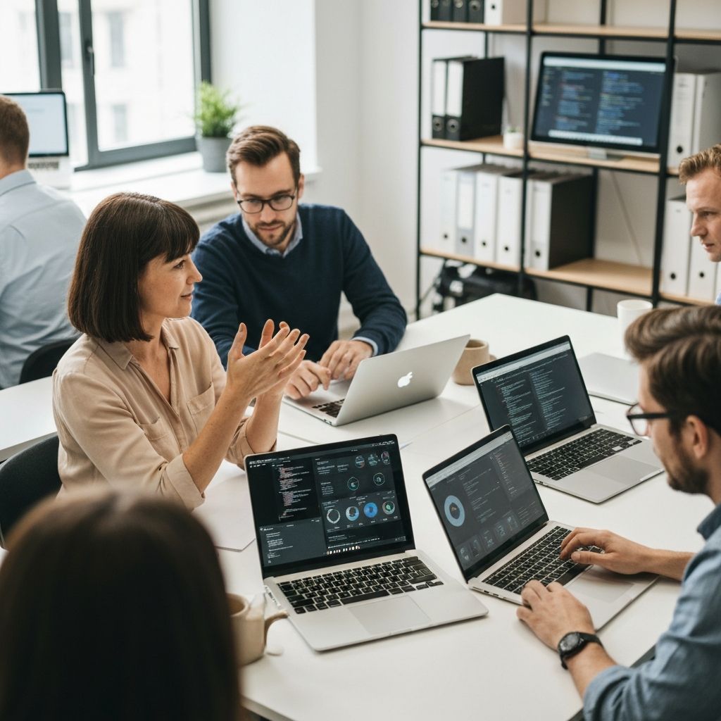 Zespół ekspertów MuskAI Tools pracujący nad testami narzędzi AI